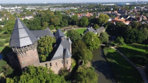 Luftaufnahme Burg Linn Krefeld NRW